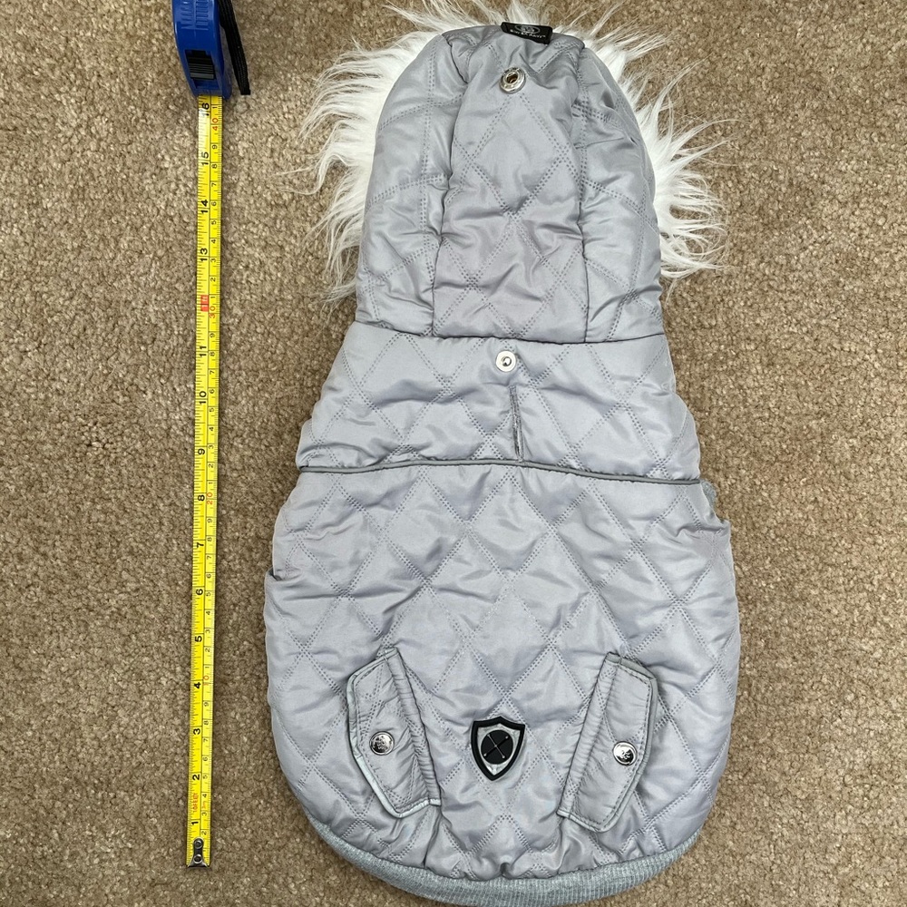Small dog Grey Puffy Coat